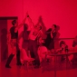 <p>Matthew Hargreaves (Eisenring), Leigh Melrose (Schmitz), Alinka Kozari (Babette) & Raphaela Papadakis (Anna),&nbsp;<em>Biedermann and the Arsonists</em>, photography Martin Smith</p>