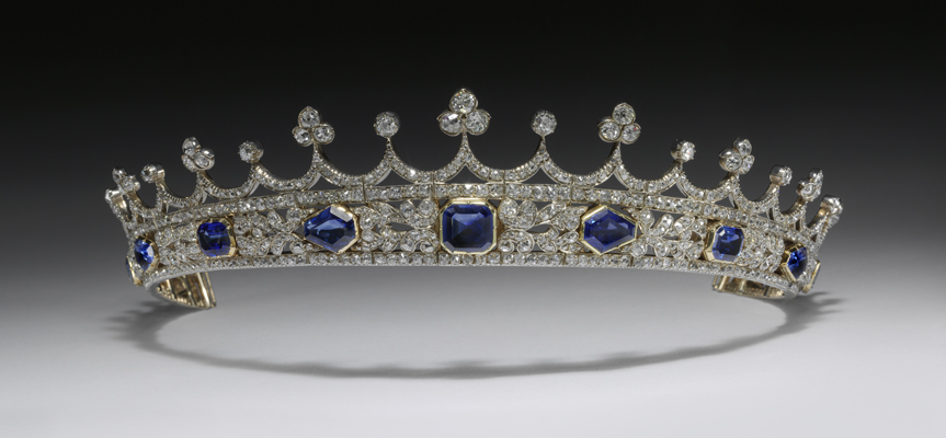 Queen Victoria's Diamond and Sapphire Coronet, V&A Museum London